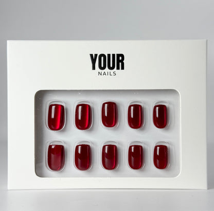 FESTIVE RED - PRESS ON NAILS